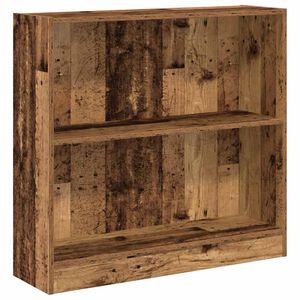 vidaXL Kirjahylly vanha puu 80x24x76 cm tekninen puu