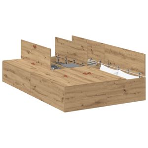 vidaXL S&auml;ilytystilallinen s&auml;ngynrunko Artisan tammi 4FT Small Double