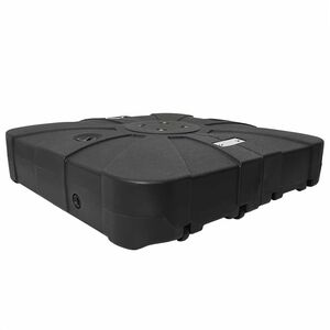 vidaXL Cantilever-aurinkovarjon jalusta 150 Musta Neli&ouml;
