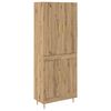 vidaXL Korkea kaappi Artisan tammi 69,5 x 34 x 180 cm Tekninen puu