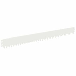 vidaXL Nurmireunus 10 kpl 103 x 10 cm Ter&auml;s valkoinen