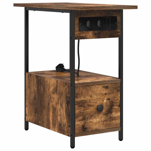 vidaXL Y&ouml;p&ouml;yt&auml;kaappi Savup&auml;hkin&auml; 60 x 30 x 61 cm Tekninen puu