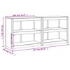 vidaXL Ulkokeittiökaapit 2 kpl täysi mänty