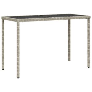 vidaXL Puutarhap&ouml;yt&auml; lasip&ouml;yt&auml;levy v.harmaa 115x54x74 cm polyrottinki