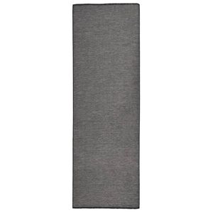 vidaXL Ulkomatto Flatweave 80x250 cm harmaa