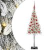 vidaXL Joulukuusi 150 LED-valoilla Valkoinen 120 cm PE ja Ter&auml;s