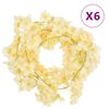 vidaXL kukkaseppeleet 6 kpl samppanja 180 cm