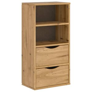 vidaXL sivukaappi laatikoilla ODDA 40x24x79 cm massiivipuu m&auml;nty