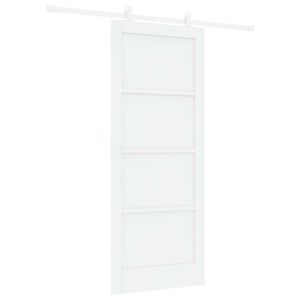 vidaXL Liukuovi valkoinen 83 x 202 cm T&auml;ysi m&auml;nty