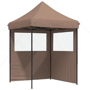 vidaXL Juhlateltta 200 x 200 x 306 cm Ruskea Oxford-kangas