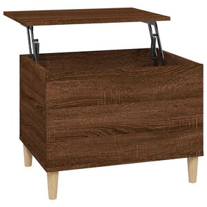 vidaXL Sohvap&ouml;yt&auml; ruskea tammi 60x44,5x45 cm tekninen puu