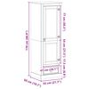 vidaXL Vaatekaapit ovella Valkoinen 55 x 50 x 170 cm Massiivinen m&auml;nty