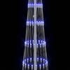 vidaXL LED-joulupuu 290 LED-valoilla Sininen 70 x 70 x 250 cm Metalli