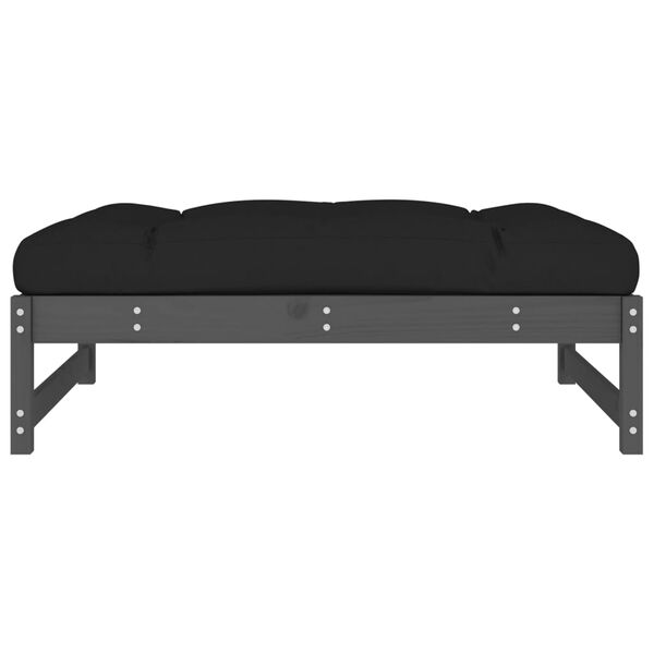 vidaXL Ulkorahi harmaa 120x80 cm täysi mänty