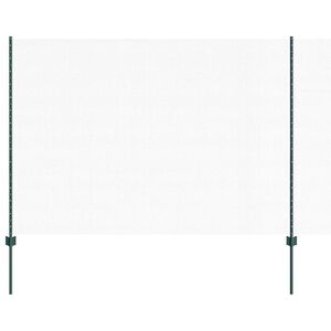 vidaXL Kuusikulmainen aita pylv&auml;&auml;ll&auml; 25 x 1,6 m PVC-pinnoitettu ter&auml;s