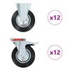 vidaXL Rullapy&ouml;r&auml;t 24 kpl 200 mm