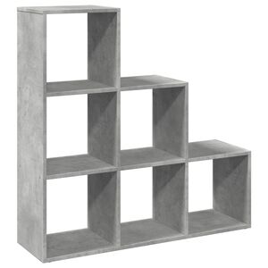 vidaXL Huoneenjakaja&nbsp;3 tasoa&nbsp;betoninharmaa 99x29x99 cm tekninen puu