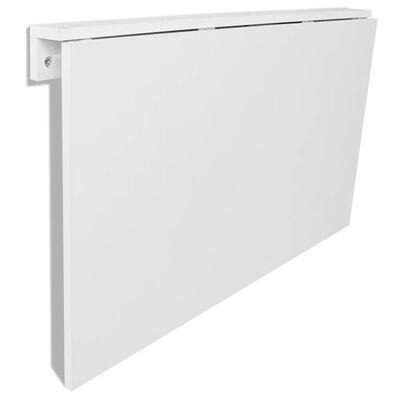 vidaXL Kokoontaitettava seinäpöytä valkoinen 100x60 cm