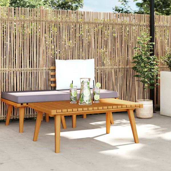 vidaXL Puutarhan sohvapöytä 90x55x35 cm täysi akaasiapuu