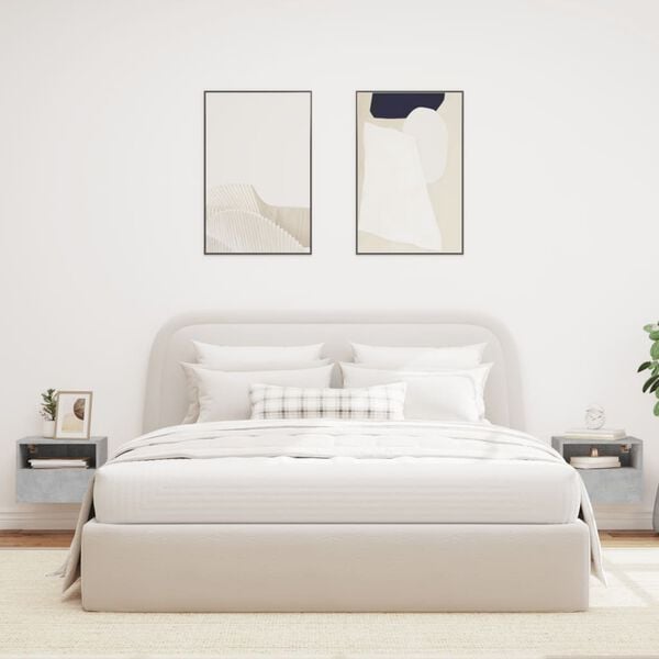 vidaXL TV-sein&auml;kaapit 2 kpl betoninharmaa 40x30x30 cm tekninen puu