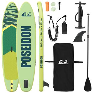 vidaXL Puhallettava Stand Up Paddle Board POSEIDON 305 x 76 x 15 cm