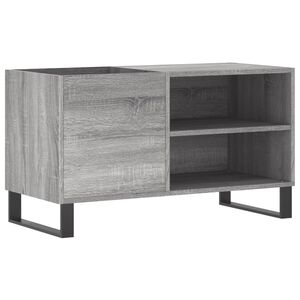 vidaXL LP-levyjen s&auml;ilytyskaappi harmaa Sonoma 85x38x48 cm puu