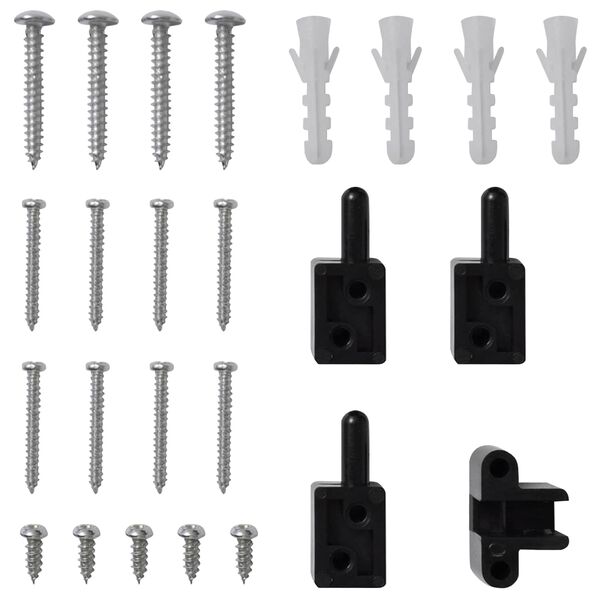 vidaXL Saranallinen Hy&ouml;nteisn&auml;ytt&ouml; Antrasiitti ja musta 100 x 215 cm