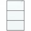 vidaXL Walk-in suihkusein&auml;ke musta 115x195 cm huurrettu ESG-lasi