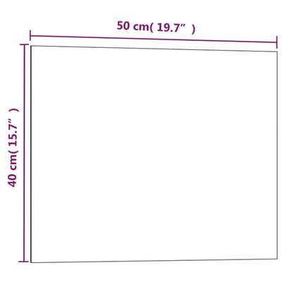 vidaXL Seinäkiinnitteinen magneettitaulu musta 50x40 cm karkaistu lasi