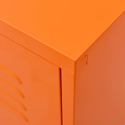 vidaXL TV-taso oranssi 105x35x50 cm teräs
