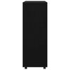 vidaXL Vaatekaappi musta 80x40x110 cm tekninen puu