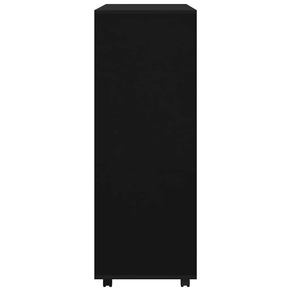 vidaXL Vaatekaappi musta 80x40x110 cm tekninen puu