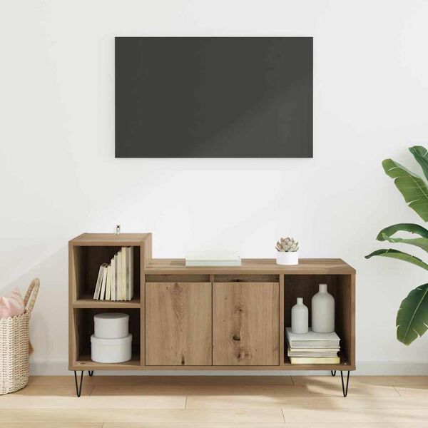 vidaXL TV-kaappi Artisan tammi 100 x 35 x 55 cm Tekninen puu