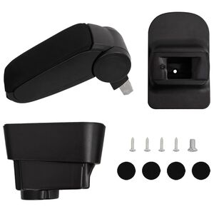 vidaXL Auton k&auml;sinoja Musta 11x35x(32-49) cm ABS