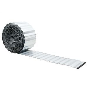 vidaxl Nurmireunus 10 m x 10 cm Galvanoitu ter&auml;s Hopea