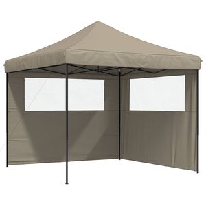 vidaXL Juhlateltta Harmaanruskea 292 x 292 x 315 cm Oxford-kangas
