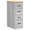 vidaXL Autotallin s&auml;ilytyskaappi harmaa sonoma 30x51x85 cm t&auml;ysi m&auml;nty