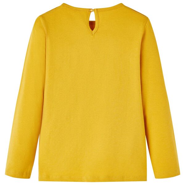Lasten pitkähihainen T-paita okra 92