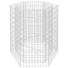 vidaXL Korotettu kuusikulmainen gabion-/kivikorikehys 100x90x100 cm