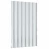 vidaXL Kattopaneeli 36 kpl galvanoitu ter&auml;s hopea 60x36 cm