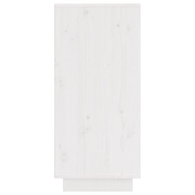 vidaXL Senkki valkoinen 31,5x34x75 cm täysi mänty