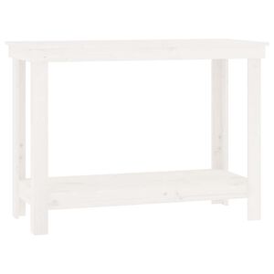 vidaXL Ty&ouml;penkki valkoinen 110x50x80 cm t&auml;ysi m&auml;nty