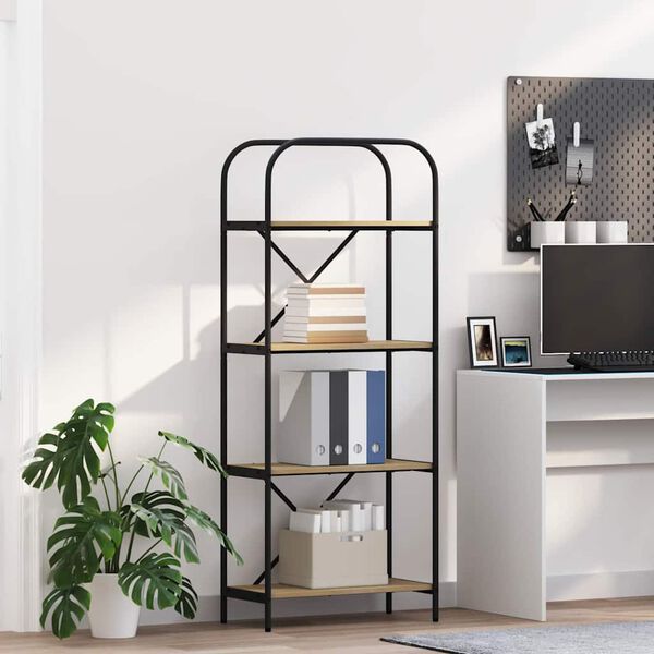 vidaXL Kirjahylly Sonoman tammi 60 x 30 x 146 cm Tekninen puu