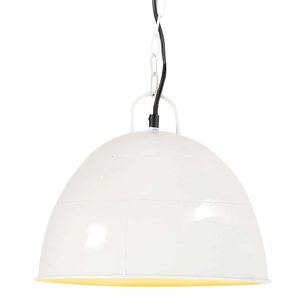 vidaXL Teollistyylinen riippuvalaisin 25 W valkoinen py&ouml;re&auml; 31 cm E27