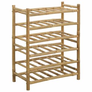 vidaXL Viinipukki Bambusta Luonnollinen