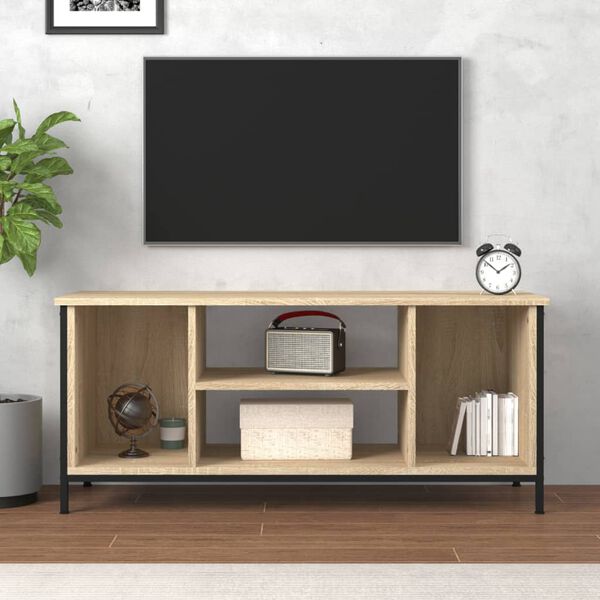 vidaXL TV-taso Sonoma-tammi 102x35x45 cm tekninen puu
