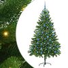vidaXL Joulukuusi 300 LED-valoilla jalustalla Vihre&auml; 180 cm PE
