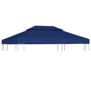 vidaXL Kaksikerroksinen huvimajan katto 310 g / m&sup2; 4x3 m sininen