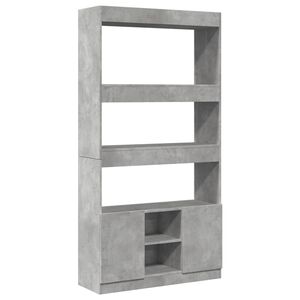 vidaXL Kaappi betoninharmaa 92x33x180 cm tekninen puu