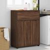 vidaXL Kylpyhuonekaappi Ruskea tammi 72,5 x 36,5 x 100 cm Tekninen puu